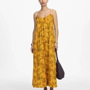 Madewell U-Neck Crossback Maxi Dress in Paisley